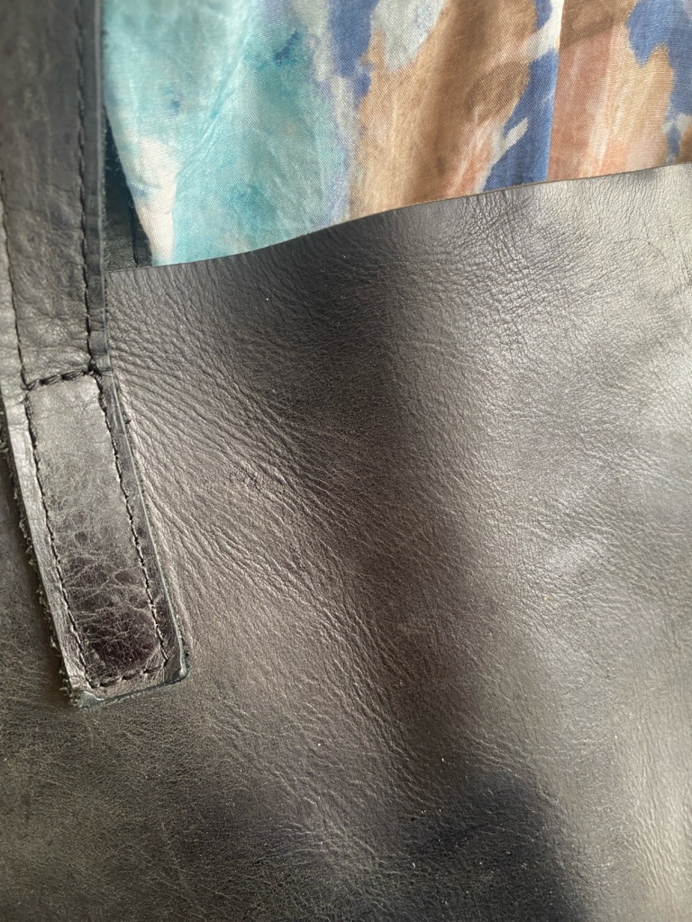 Able Classic Black Leather Tote bag very good condition - Picture 9 of 15